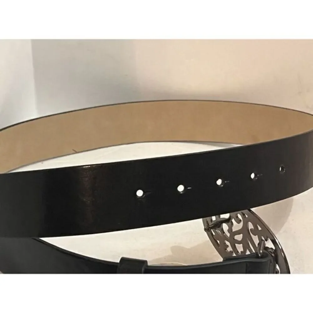 Steve MaddenWomen's‎ Black Belt Faux Leather Size M 40